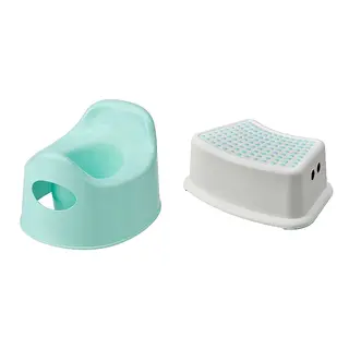 FÖRSIKTIG/LILLA set: children's potty + children's stool
