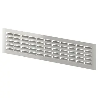 METOD ventilation grille, stainless steel, Width 43 x Height 9.5 cm