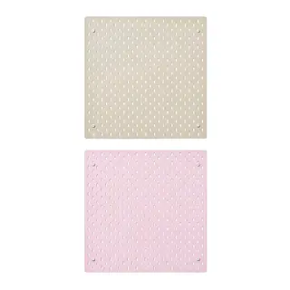 SKÅDIS pegboard, beige/pink, Width 56 x Height 56 cm
