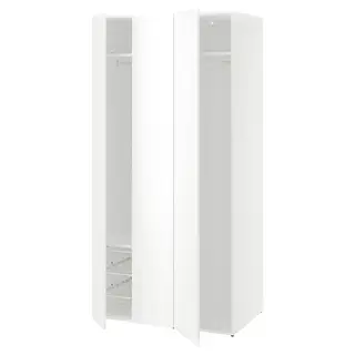 LASTARE wardrobe combination, white, 100x62x201 cm