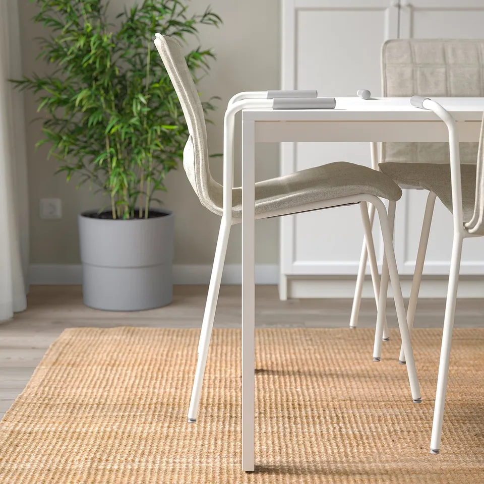 LÄKTARE Conference chair, light beige/white