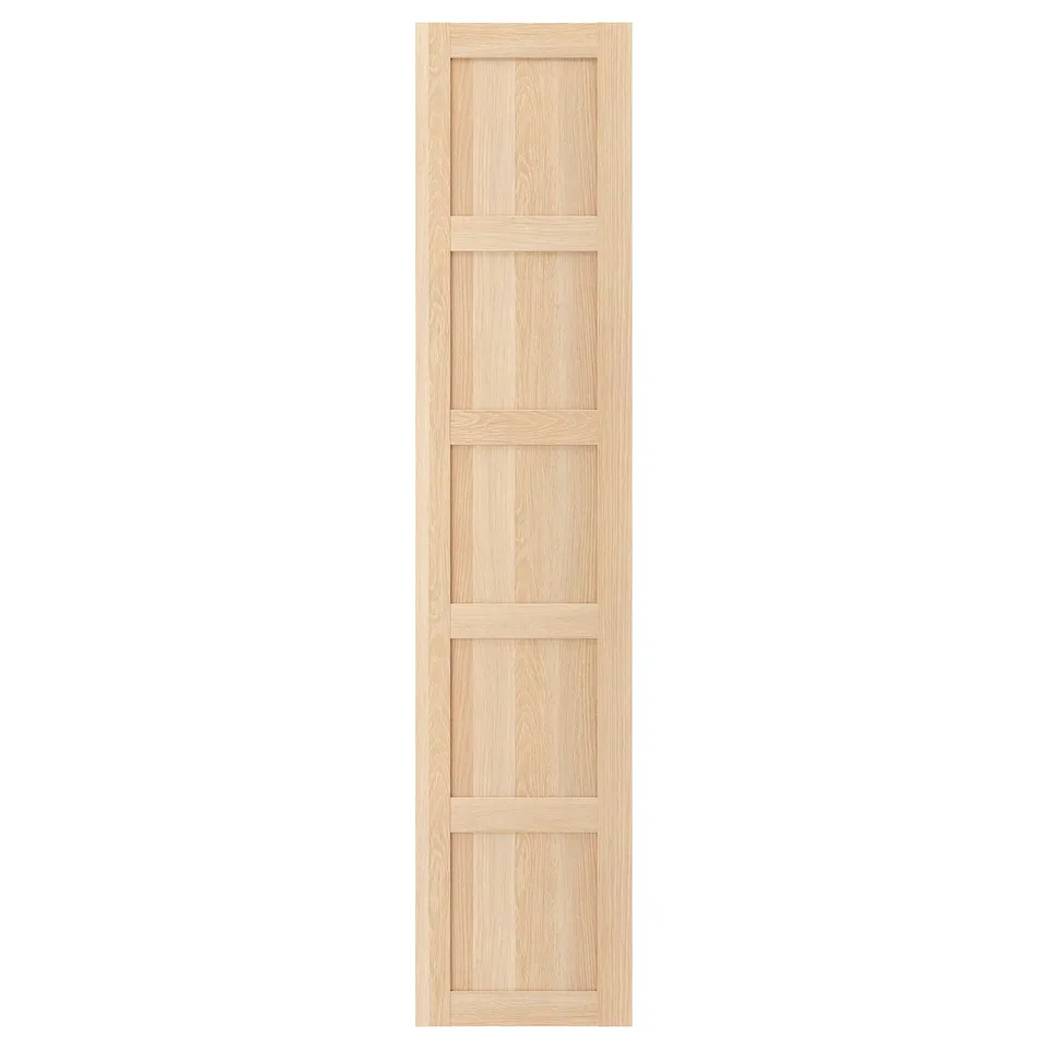 A BERGSBO wooden cabinet door in light finish with a simple square panel design.