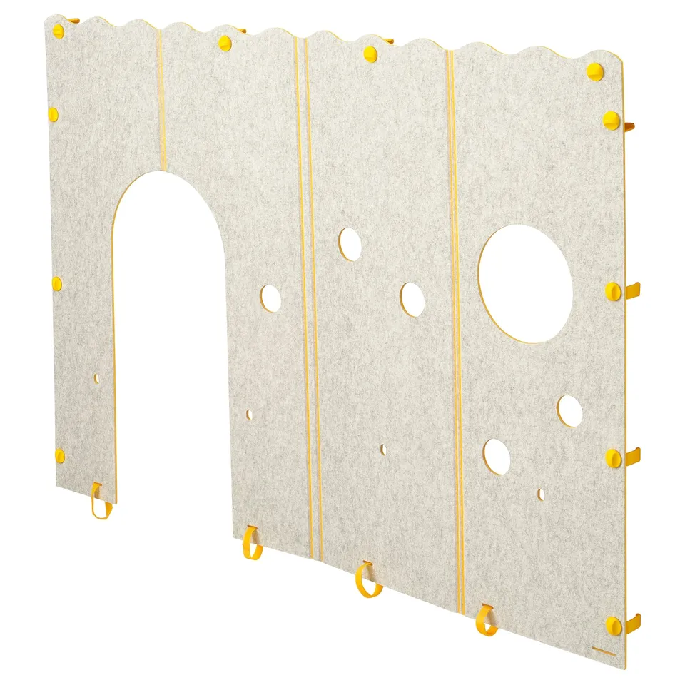 KURA Bed accessory, yellow/grey