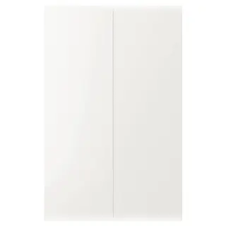 VEDDINGE 2-p door f corner base cabinet set, white, 25x80 cm
