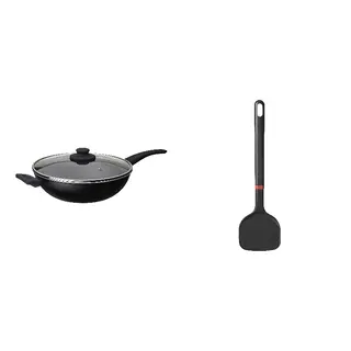 BESINNING/HEMLAGAD set: wok with lid + wok spatula