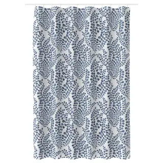 LÖJTNANT shower curtain, blue, Length 200 x Width 180 cm