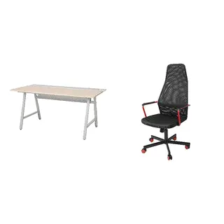 HUVUDSPELARE/UTESPELARE set: gaming desk + gaming chair