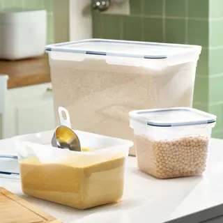 Food containers (1.4L + 2L + 10.6L) set: food container with lid + food container with lid + food container with lid