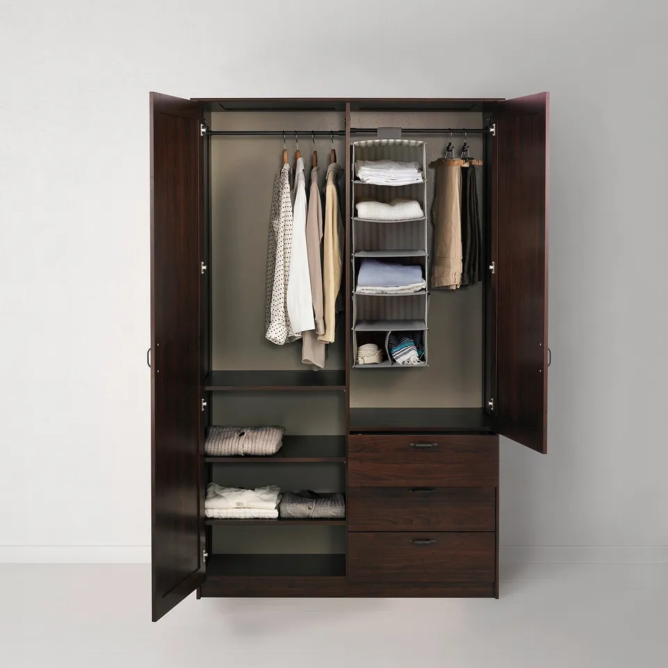 part: MUSKEN wardrobe with 2 doors+3 drawers