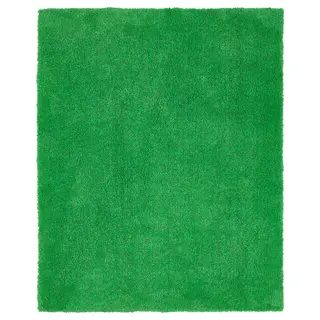 SKOGSDUVA rug, high pile, green, 133x160 cm