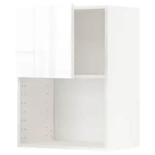 METOD wall cabinet for microwave oven, white/Ringhult white, 60x37x80 cm