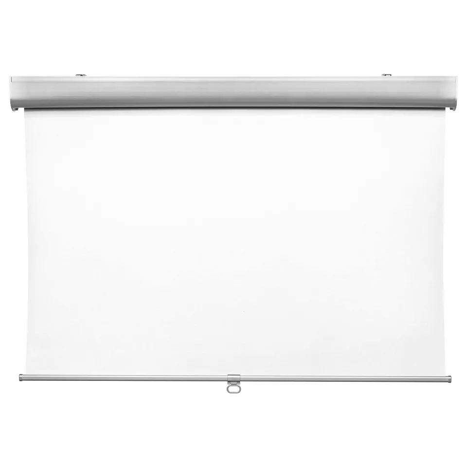 TRETUR roller blind, white, cordless, recycle polyester, soft closing, mount inside/outside or ceiling.