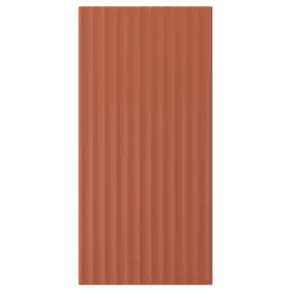 TERRSJÖ cover panel, red-brown wave pattern, 39x81 cm