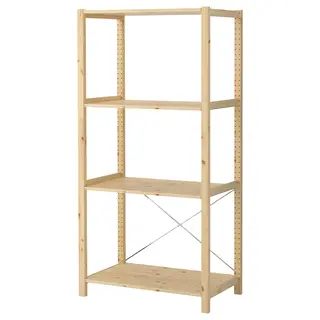 IVAR 1 section/shelves, pine, 89x50x179 cm