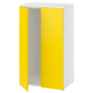 LASTARE wardrobe combination, white/yellow, Width 60 x Depth 42 x Height 103 cm