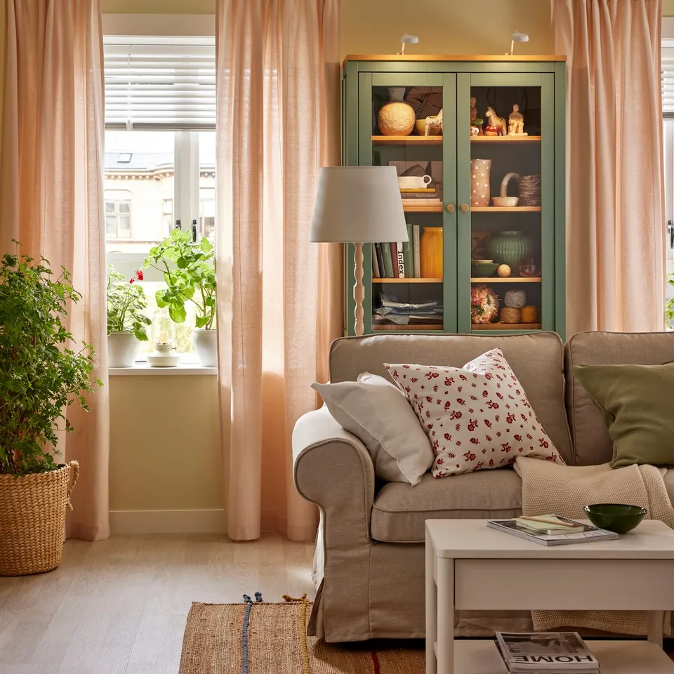 EKTORP 2-seat sofa, Kilanda light beige