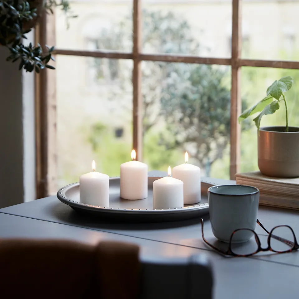 part: HEMSJÖ unscented pillar candle