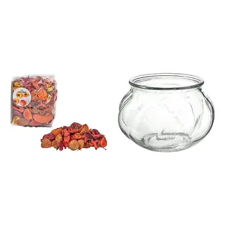 FRÖFINK/VILJESTARK set: scented potpourri + vase