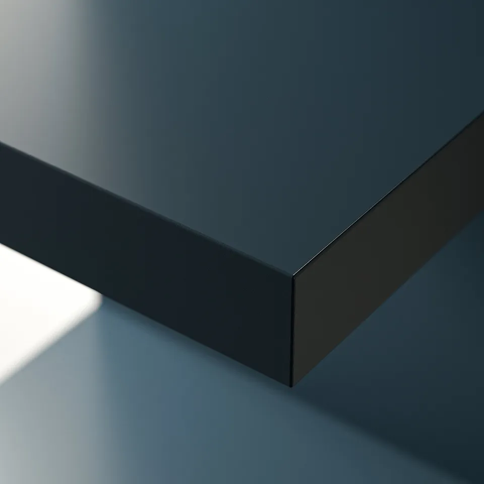 LACK Wall shelf unit, black-blue, 30x190 cm