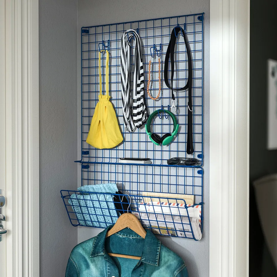 part: GREJIG wall grid with rail
