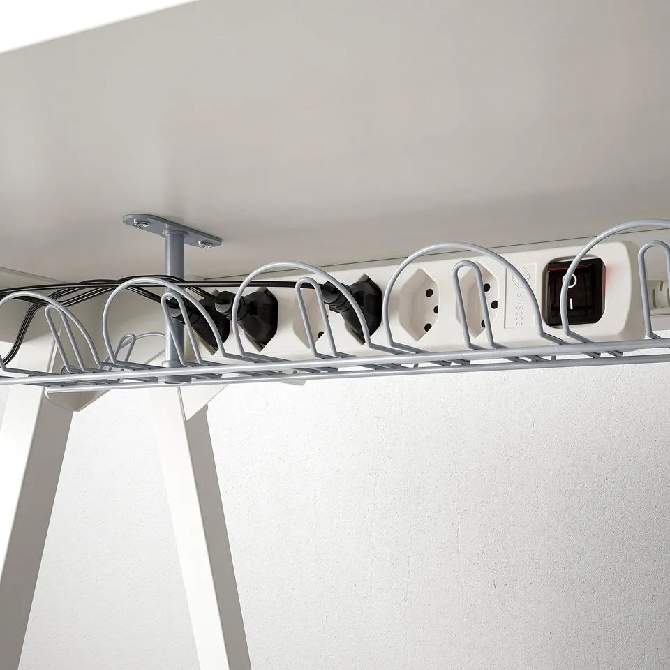 SIGNUM Cable trunking horizontal, silver-colour, 70 cm