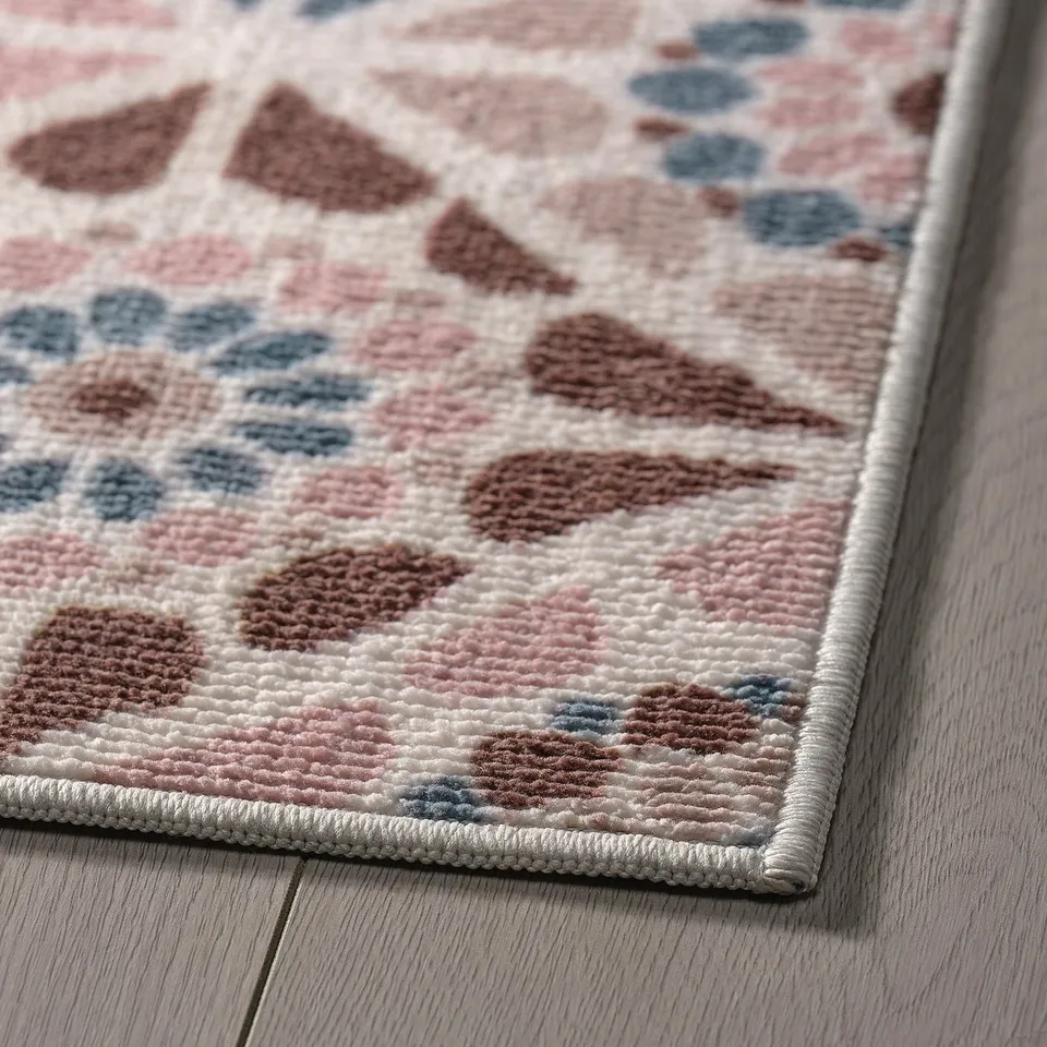 SJÖINGENJÖR Rug, low pile, beige/brown, 60x90 cm