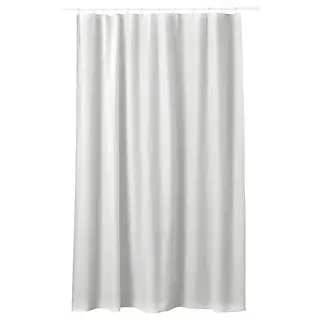 NORDRÖNN shower curtain, white, 180x200 cm