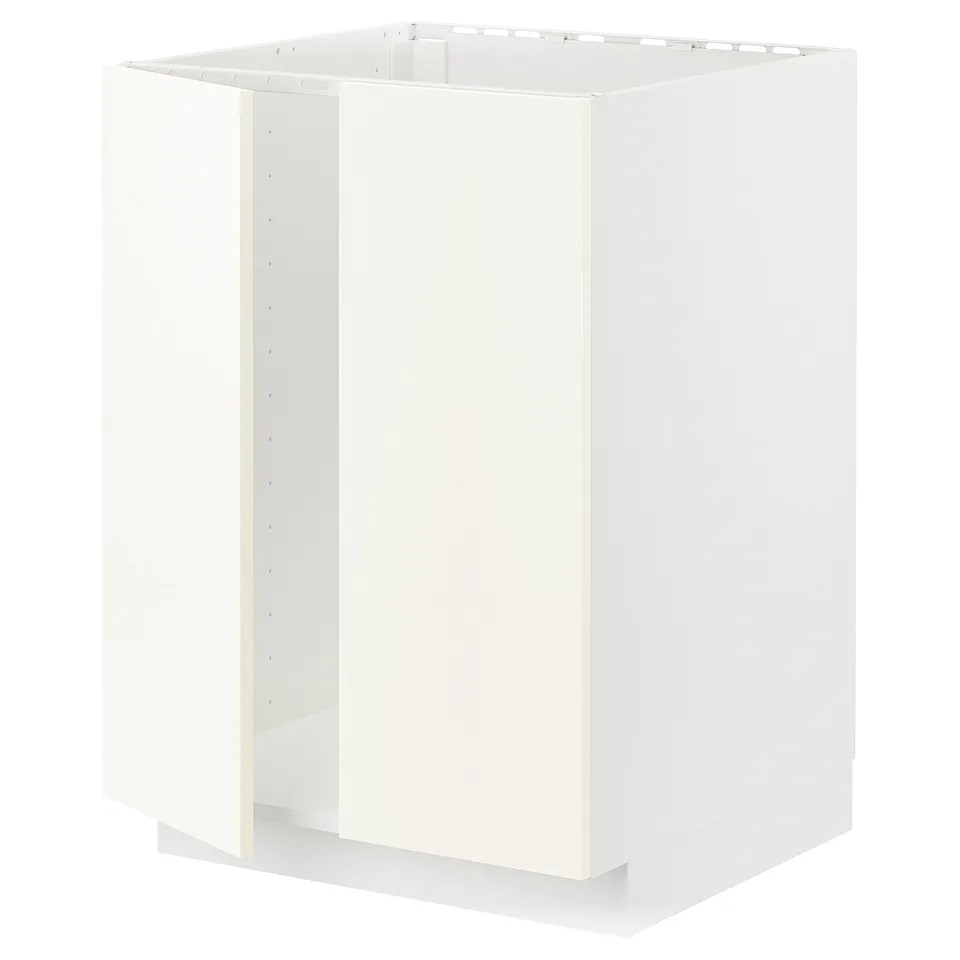 METOD white kitchen cabinet, rectangular, modern, sturdy, 18mm thick.