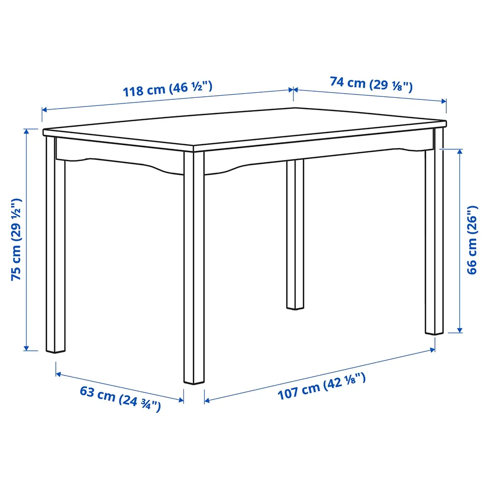 part: HAUGA / HAUGA table and 4 chairs