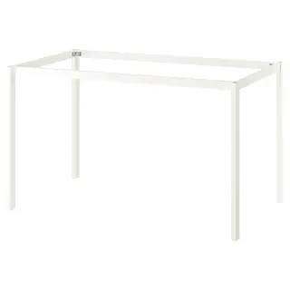 VIHALS underframe, white, 125x74x73 cm