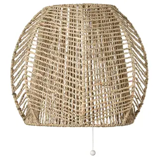 MÅNALG wall lamp, wired-in installation, sedge/handmade, Width 35 x Depth 18 x Height 29 cm