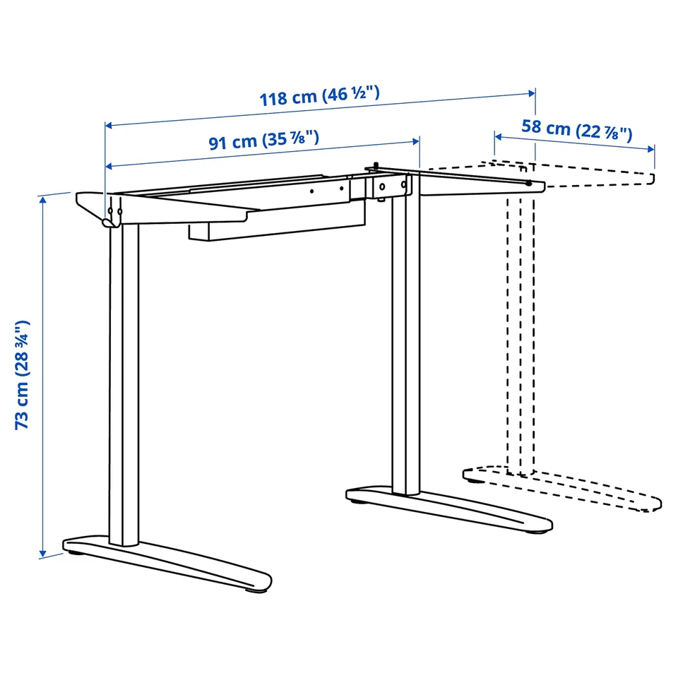 part: RELATERA underframe for table top