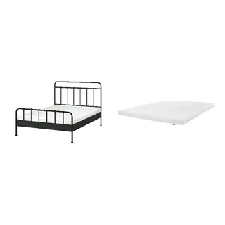 STJÄRNÖ/ÅRBERGET Bed with 8cm thick mattress, latex,5 comfort zones, medium firm