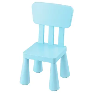 MAMMUT children's chair, in/outdoor/light blue, Width 39 x Depth 36 x Height 67 cm
