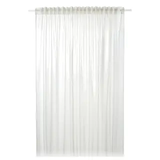 STOCKHOLM 2025 sheer curtain, 1 piece, off-white/with heading tape, 300x250 cm