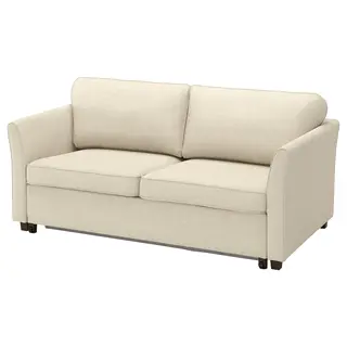 EKHOLMA cover for 2-seat sofa-bed, Kilanda light beige