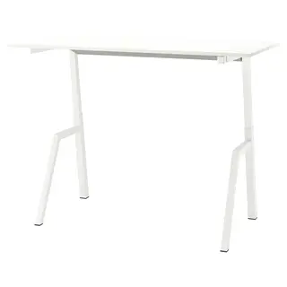 TROTTEN desk sit/stand, electric/white, 160x80 cm
