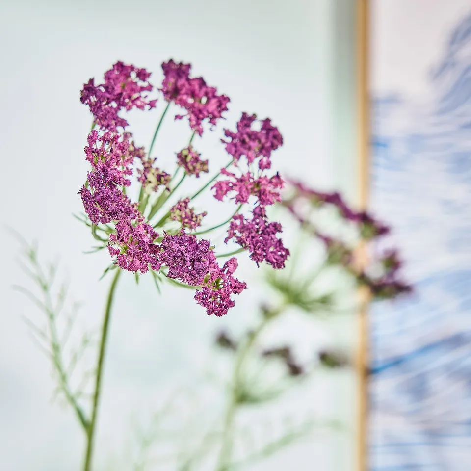 SMYCKA Artificial flower, in/outdoor queen ann/lilac, 65 cm