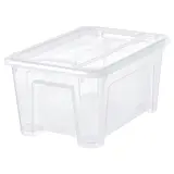SAMLA box with lid, transparent, 28x20x14 cm/5 l
