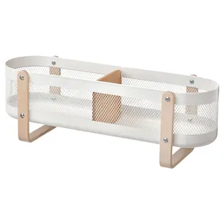 RISATORP desk organiser, white, 50x16x17 cm