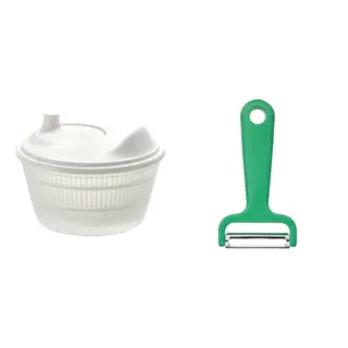 UPPFYLLD set: salad spinner + peeler