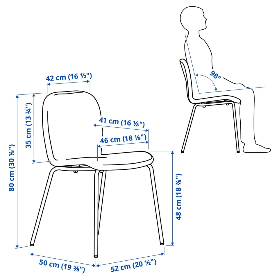 Illustration with measurements for the product: NORRMJÖLE.