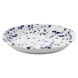 SILVERSIDA side plate, patterned/blue, 20 cm