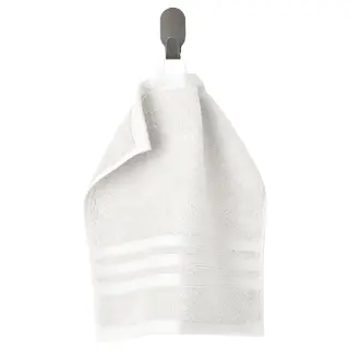 BROKGLIM washcloth, white, 30x30 cm