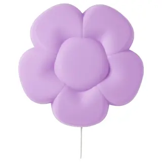 UPPLYST LED wall lamp, flower lilac, Depth 8 cm