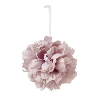SMYCKA artificial flower, in/outdoor hanging ball/hydrangea pale pink, 20 cm