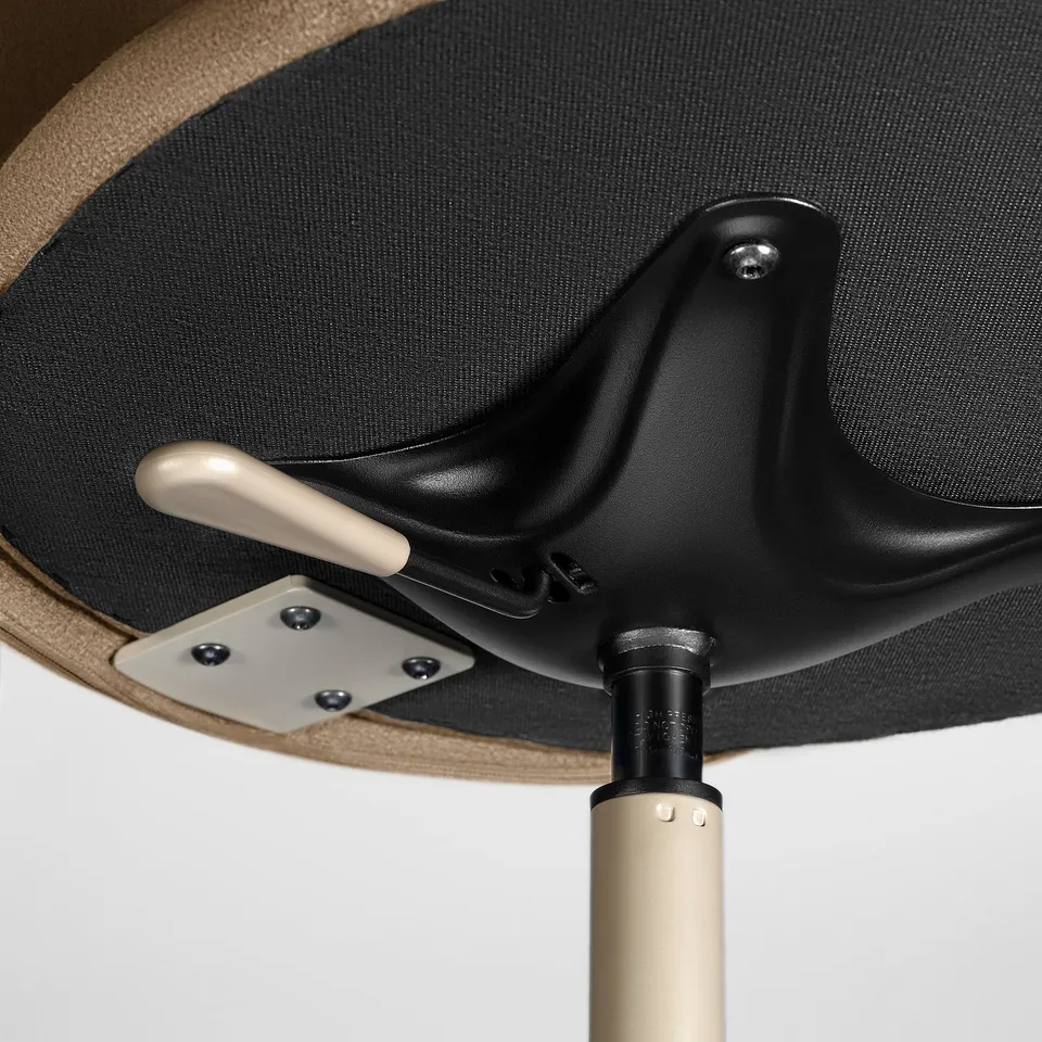 KRYLBO Swivel chair, Tonerud dark beige