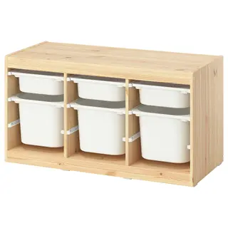TROFAST set: frame + storage box x3 + storage box x3