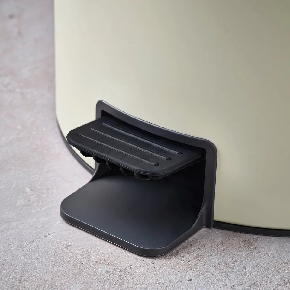 STENTRAPPA Pedal bin, light grey-beige, 18 l