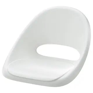 LOBERGET seat shell for junior chair, white, Width 43 x Height 34 x Depth 41 cm